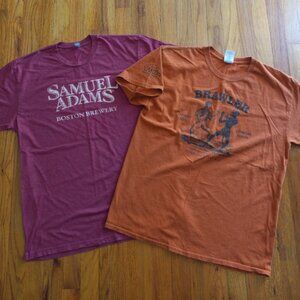 Brewery Graphic Shirts Beer Boston Samuel adams yards Mens lot Large Lg